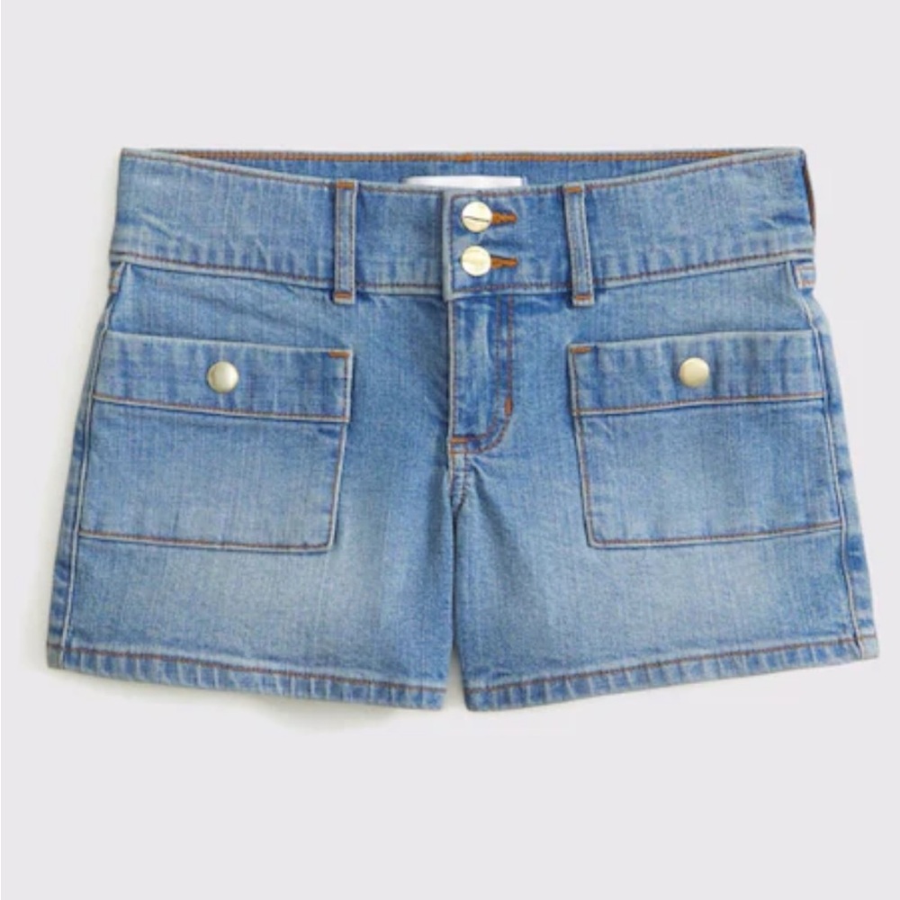 ABERCROMBIE KIDS Midi Patch Pocket Shorts NWT